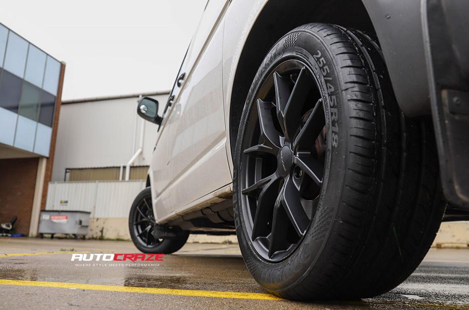 VOLKSWAGEN TRANSPORTER WISHBONE SATIN BLACK